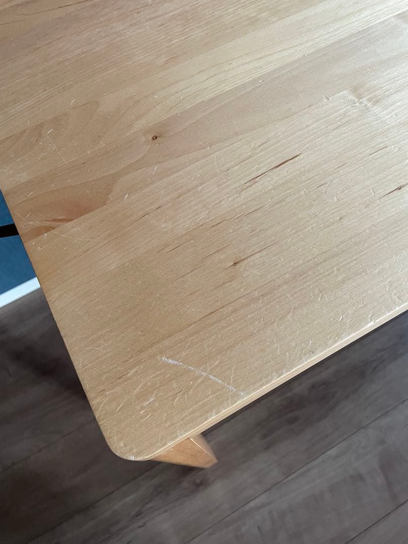 堀田木工☆天然木　軽量デスク　作業台　机　木製デスク 事務机　在宅　学習机