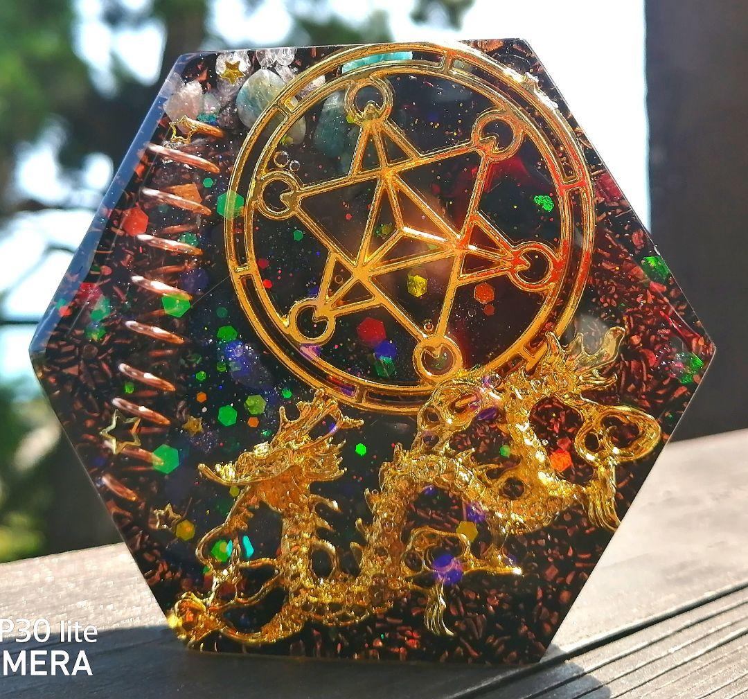 六角形✧コースター型のオルゴナイト✧マカバスター♥うさねこさま♥専用です