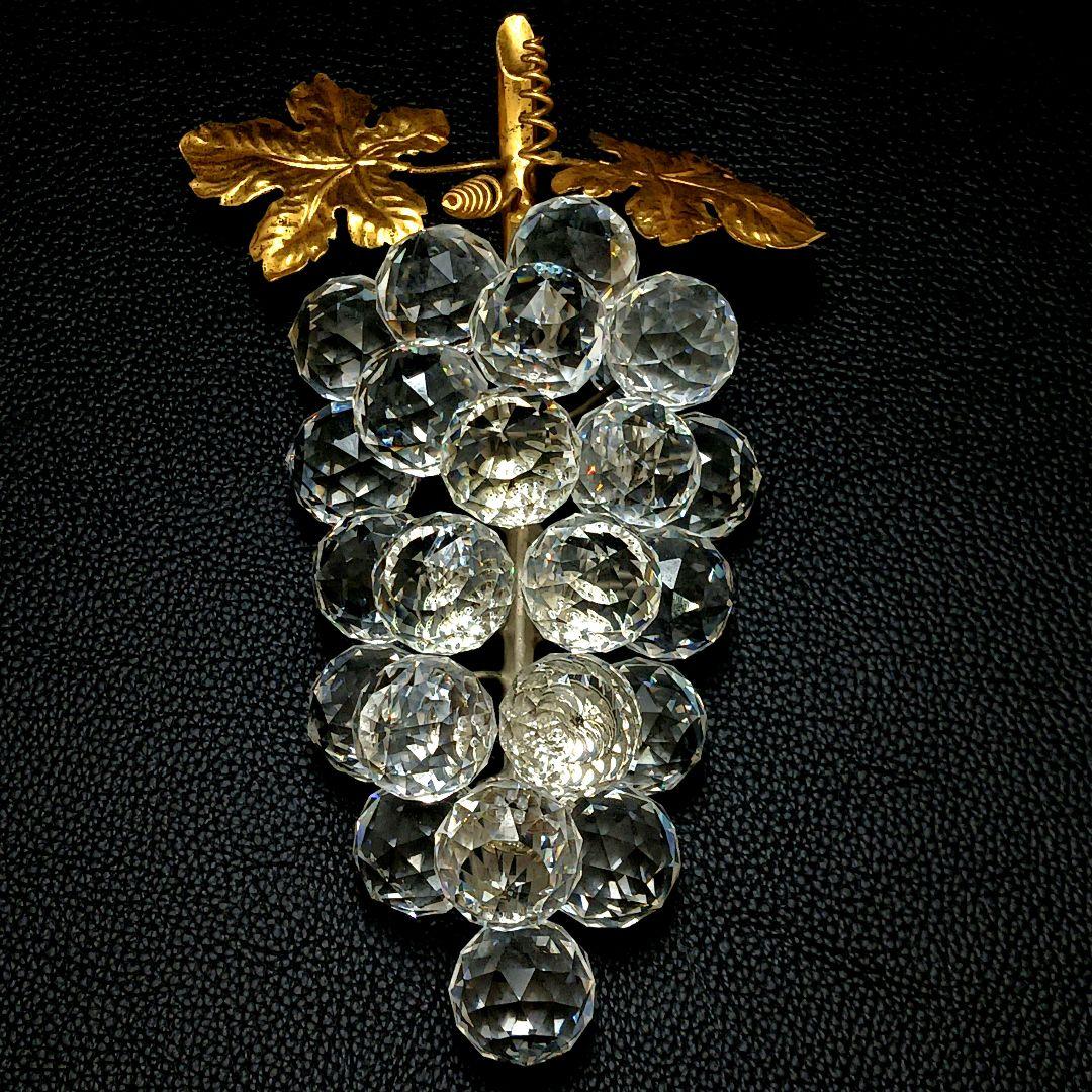 Y2435-3 SWAROVSKI スワロフスキー 葡萄 一房 大き目 オブジェ