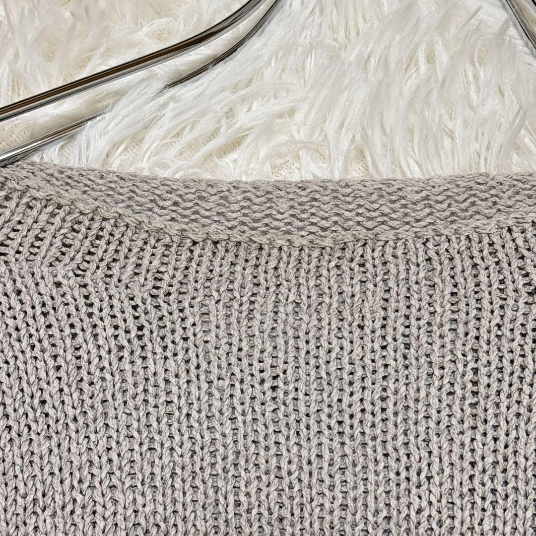 ヨーガンレール ローゲージニット セーター 和紙 ウール コットン ベージュ M