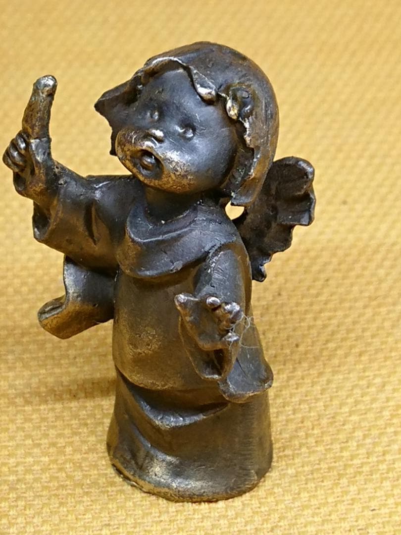 人形　天使　銅製　ヨーロッパ　置物　インテリア　工芸品　美術品　A2528