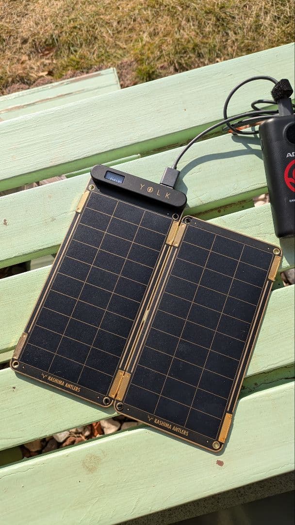 ソーラー充電器 YOLK SolarPaper 5Wセット　鹿島アントラーズ