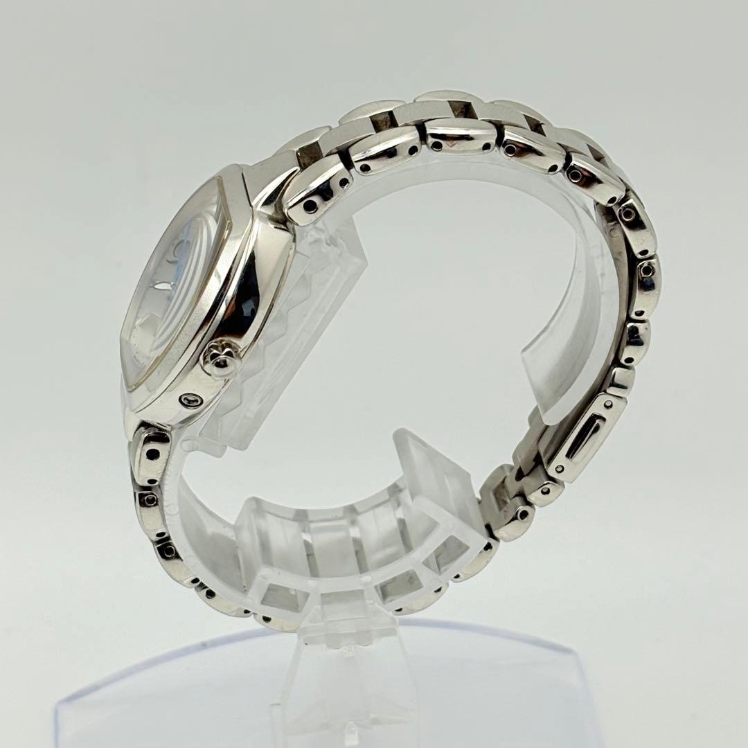 美品 CITIZEN エクシード 電波ソーラー 腕時計 シルバー トノー 稼働品