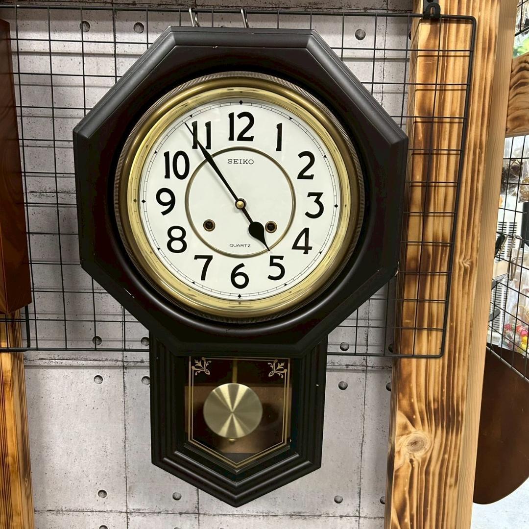 SEIKO セイコー 振り子時計 昭和レトロ 電池式 動作品
