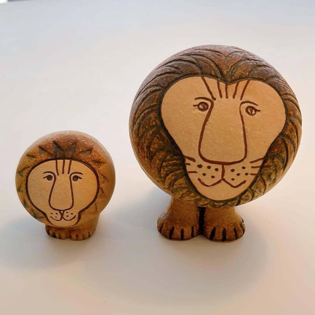 リサラーソン　ライオン　 セミミディアム　ミニ　2点セット