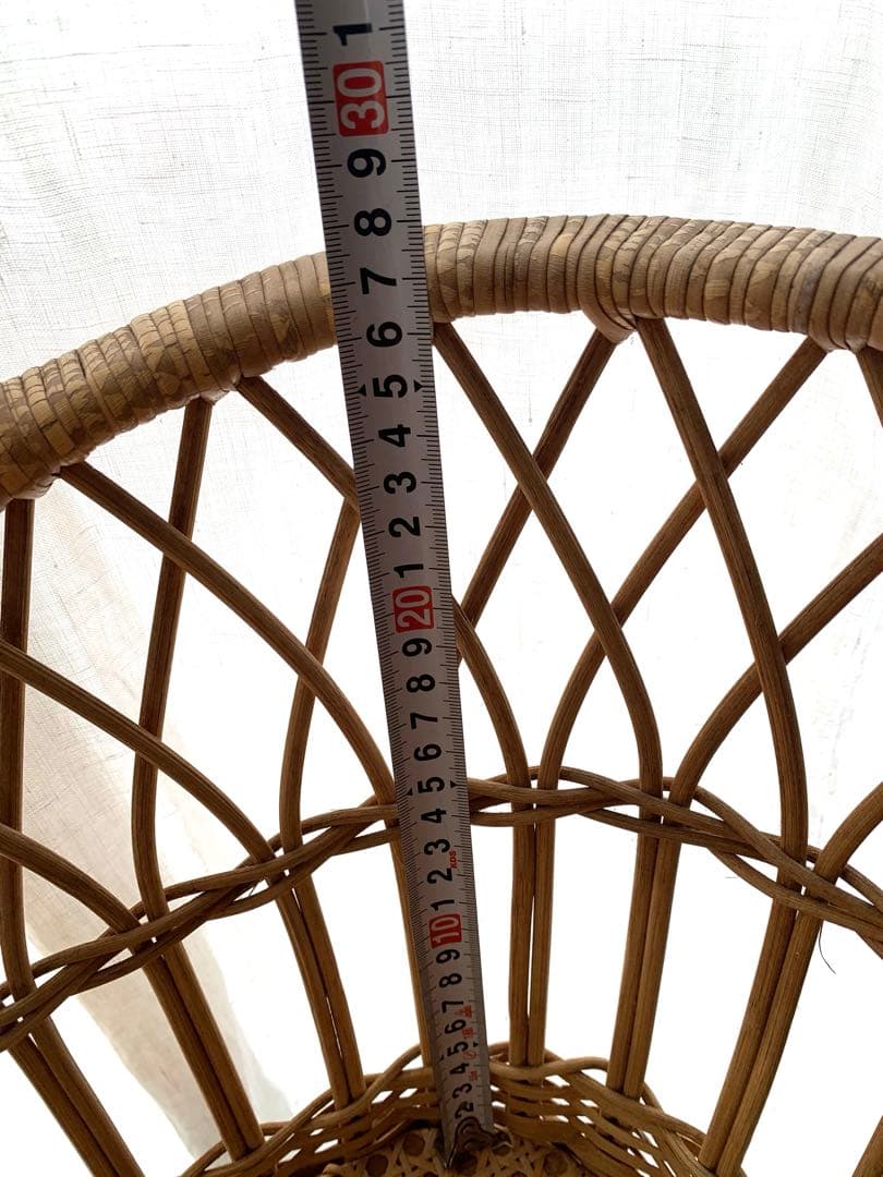 ヴィンテージ　ベビーベッド 籐 ラタン かご インテリア アンティーク