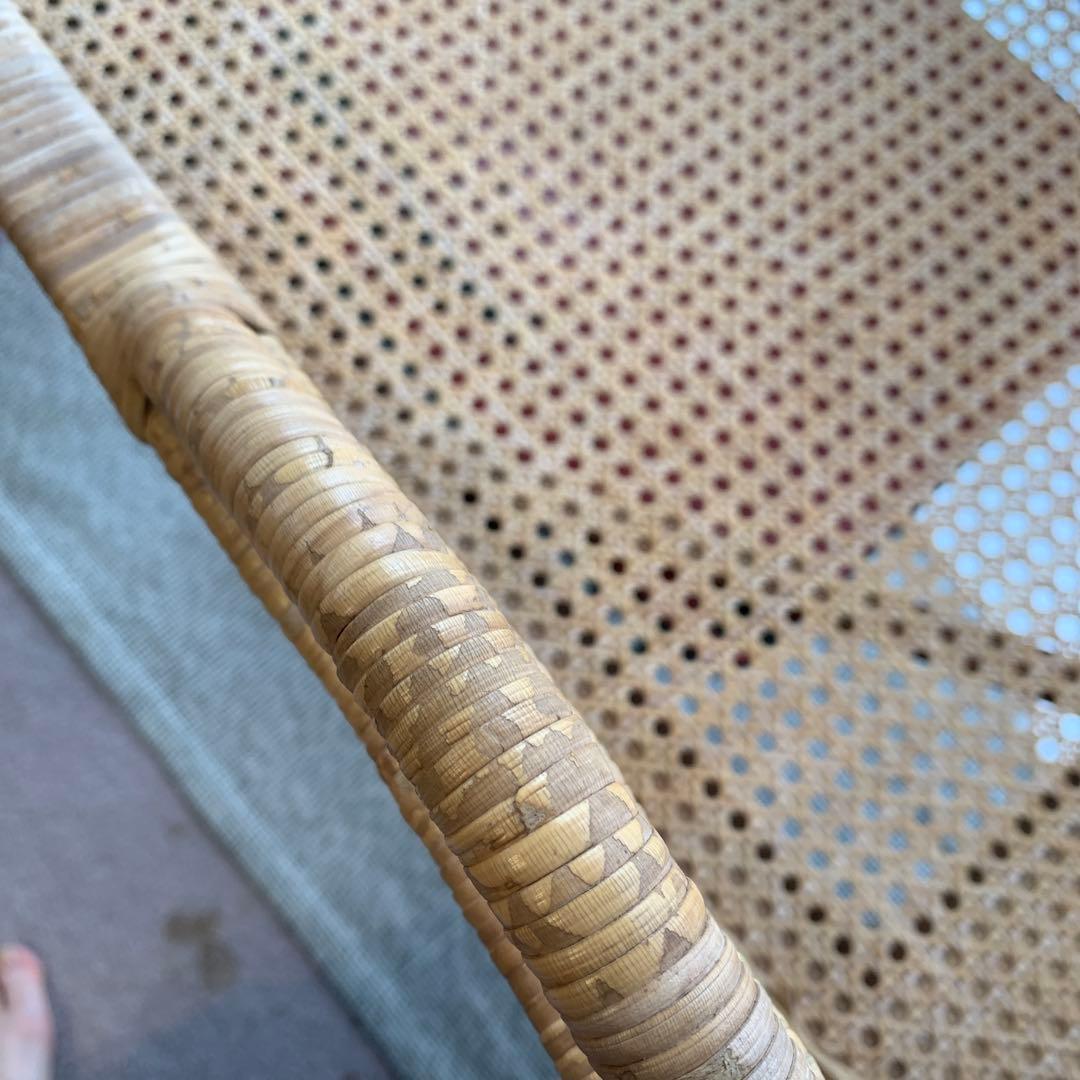 ヴィンテージ　ベビーベッド 籐 ラタン かご インテリア アンティーク