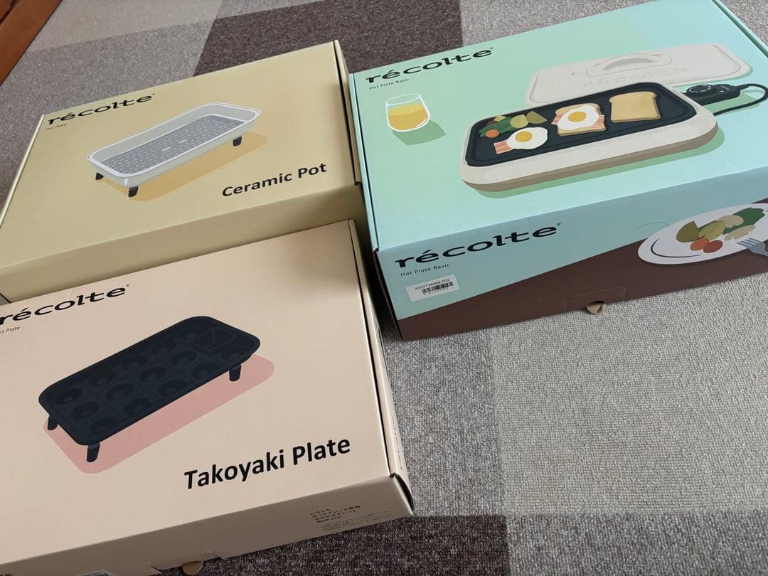 récolte ホットプレート ベーシックたこ焼 他3点セット