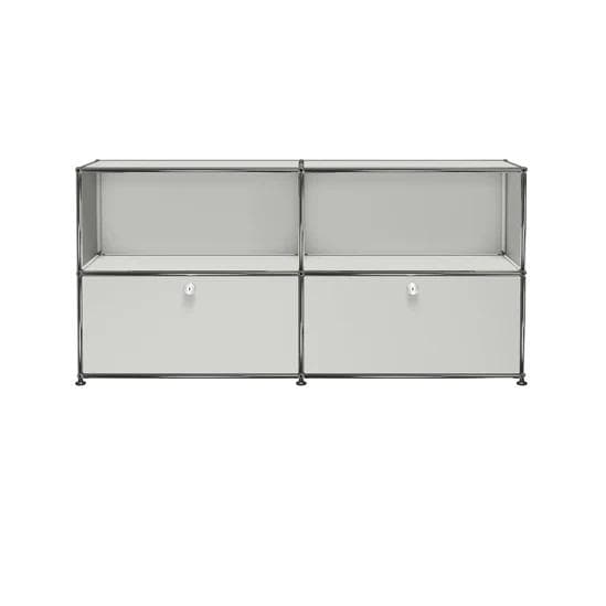 USMハラー　キャビネット　スチールラック　棚　台　純正　正規品　ライトグレー