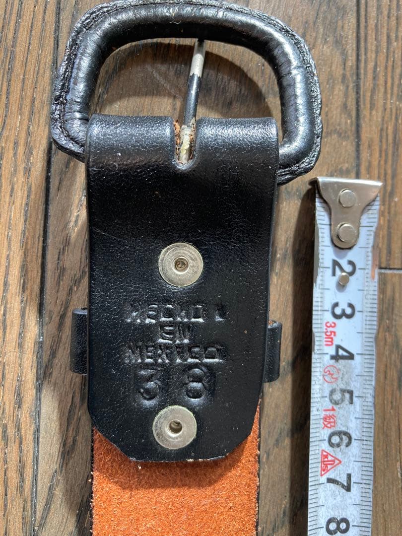 【一点物]MEXICO革ベルト38 ハンドメイド