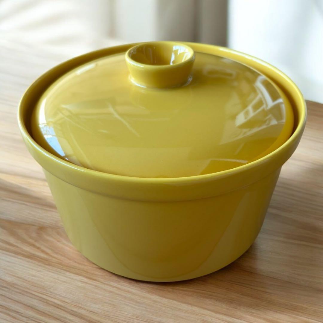 美品★イッタラ ティーマ 蓋付きポット 2.3L ハニー 現行品 北欧食器
