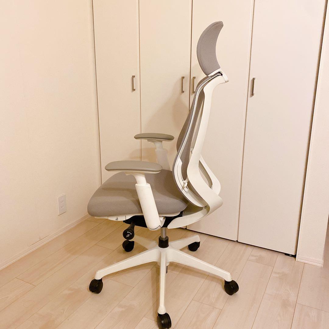 m*h様 オカムラ シルフィー OKAMURA Sylphy ライトグレー ヘッ