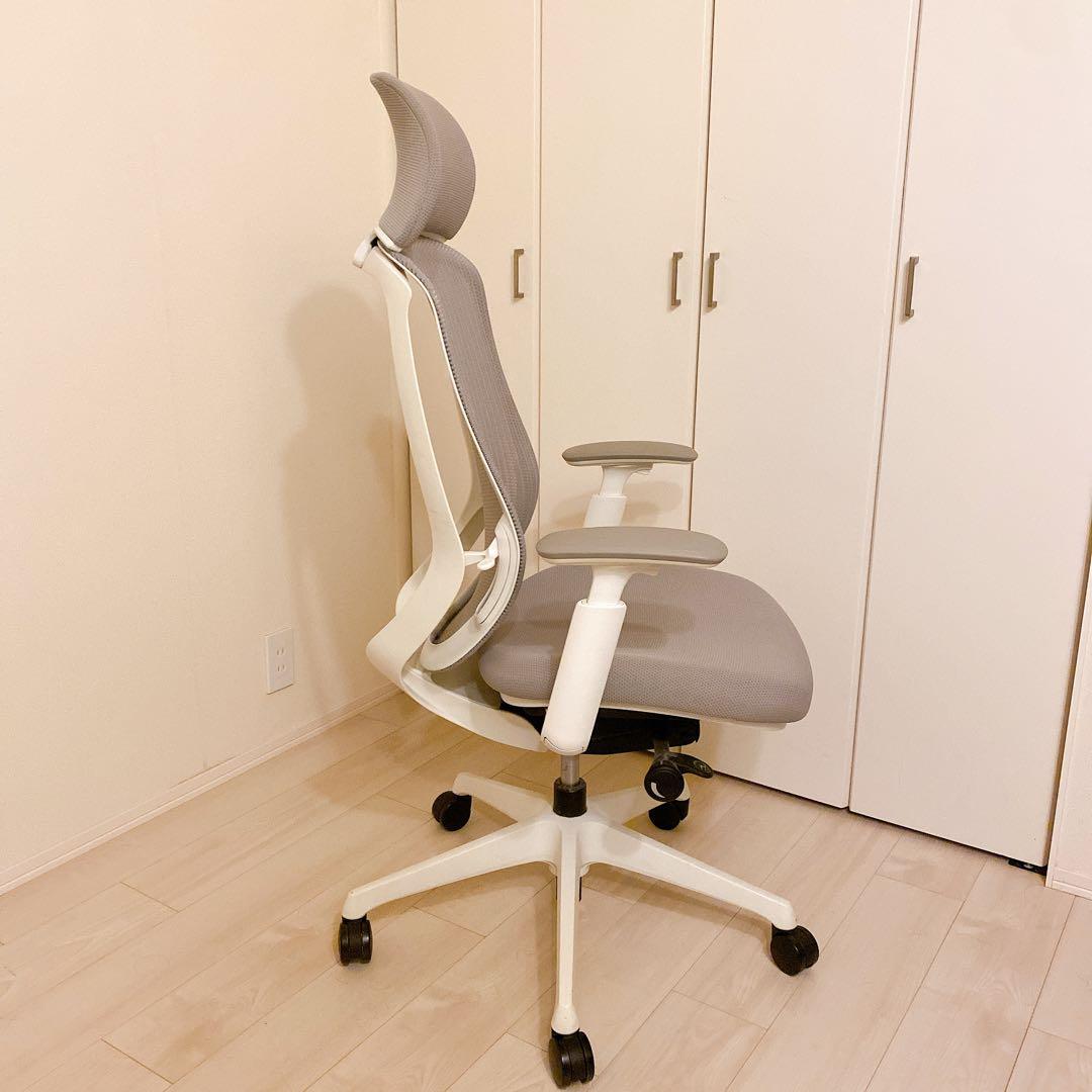 m*h様 オカムラ シルフィー OKAMURA Sylphy ライトグレー ヘッ