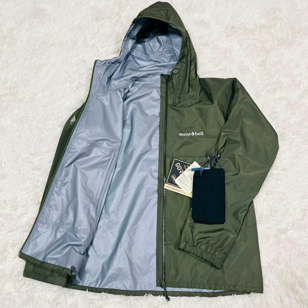 モンベル　レイントレッカージャケット Women's　M タグ付き　カーキ 現行