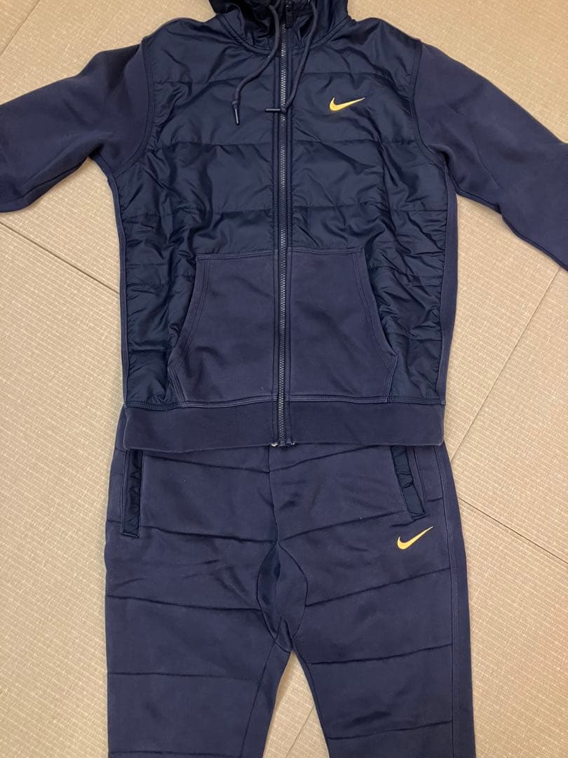 Nike ネイビー スウェット上下セットアップ 裏起毛 M