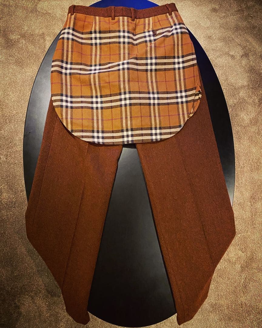 Burberry ブラウン チェック柄 スラックス