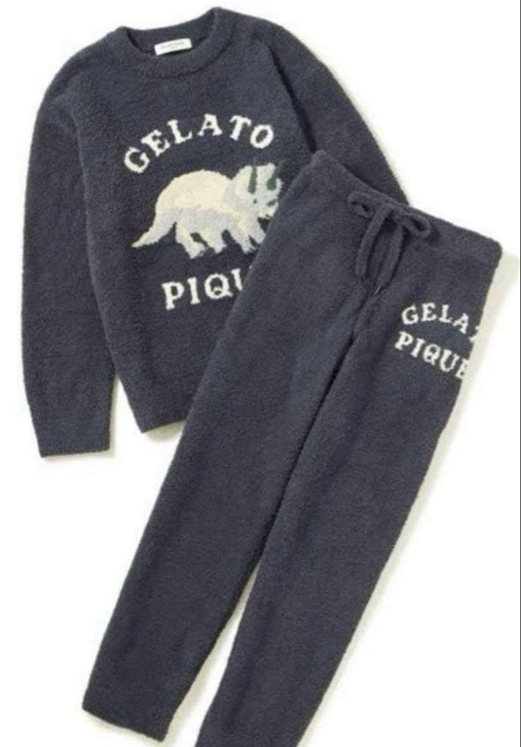 ジェラートピケ ダイナソー ルームウェア　トリケラトプス