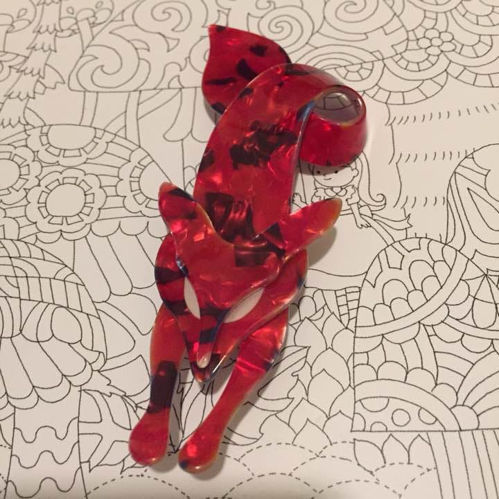 リアスタン LEA STEIN ブローチ キツネ fox ヴィンテージ