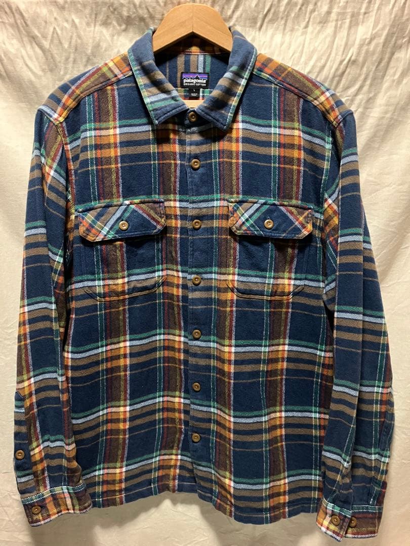 patagonia FA16 フィヨルド フランネルシャツ L surfチェック