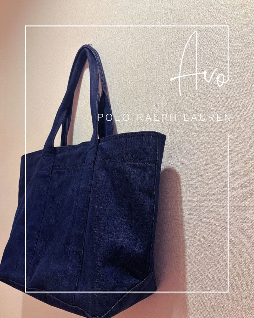 美品 ラルフローレン　トートバッグ　デニム