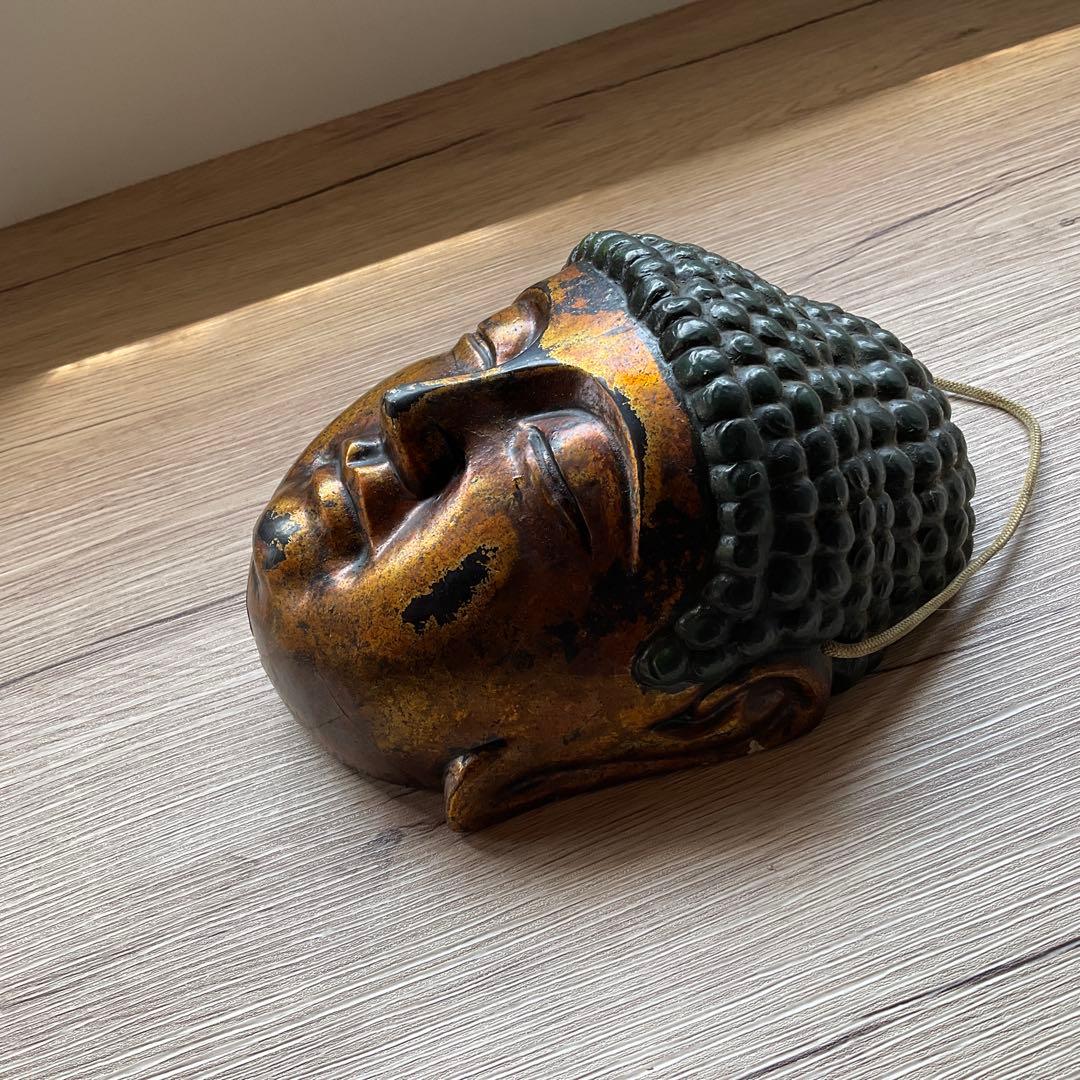 骨董　古物　東大寺弥勒菩薩　お面