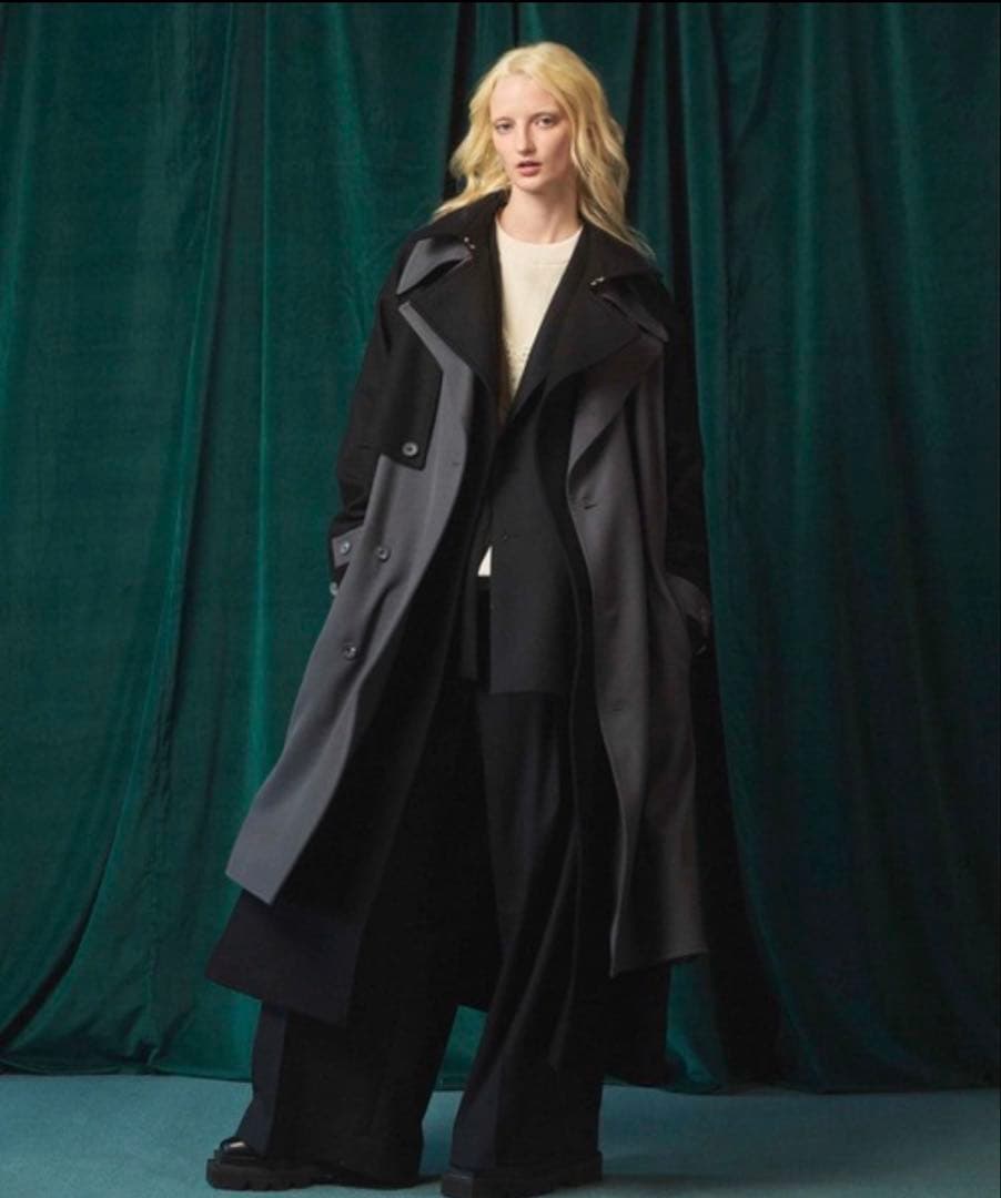 《UNISEX》レイヤリングダブルブレステッドプライムオーバーコート