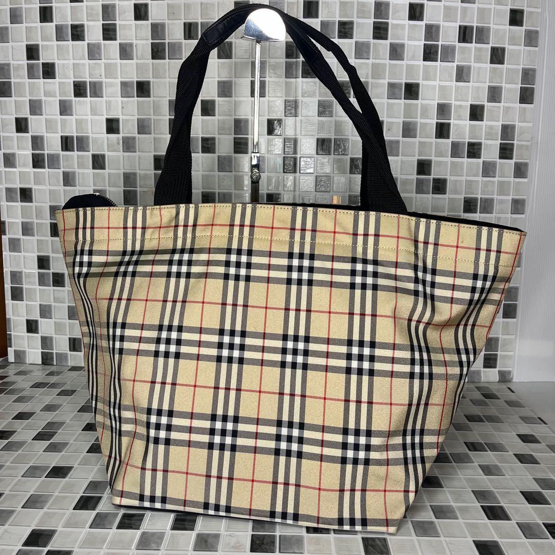 美品 Burberry バーバリーブルーレーベル トートバッグ ハンドバッグ 5