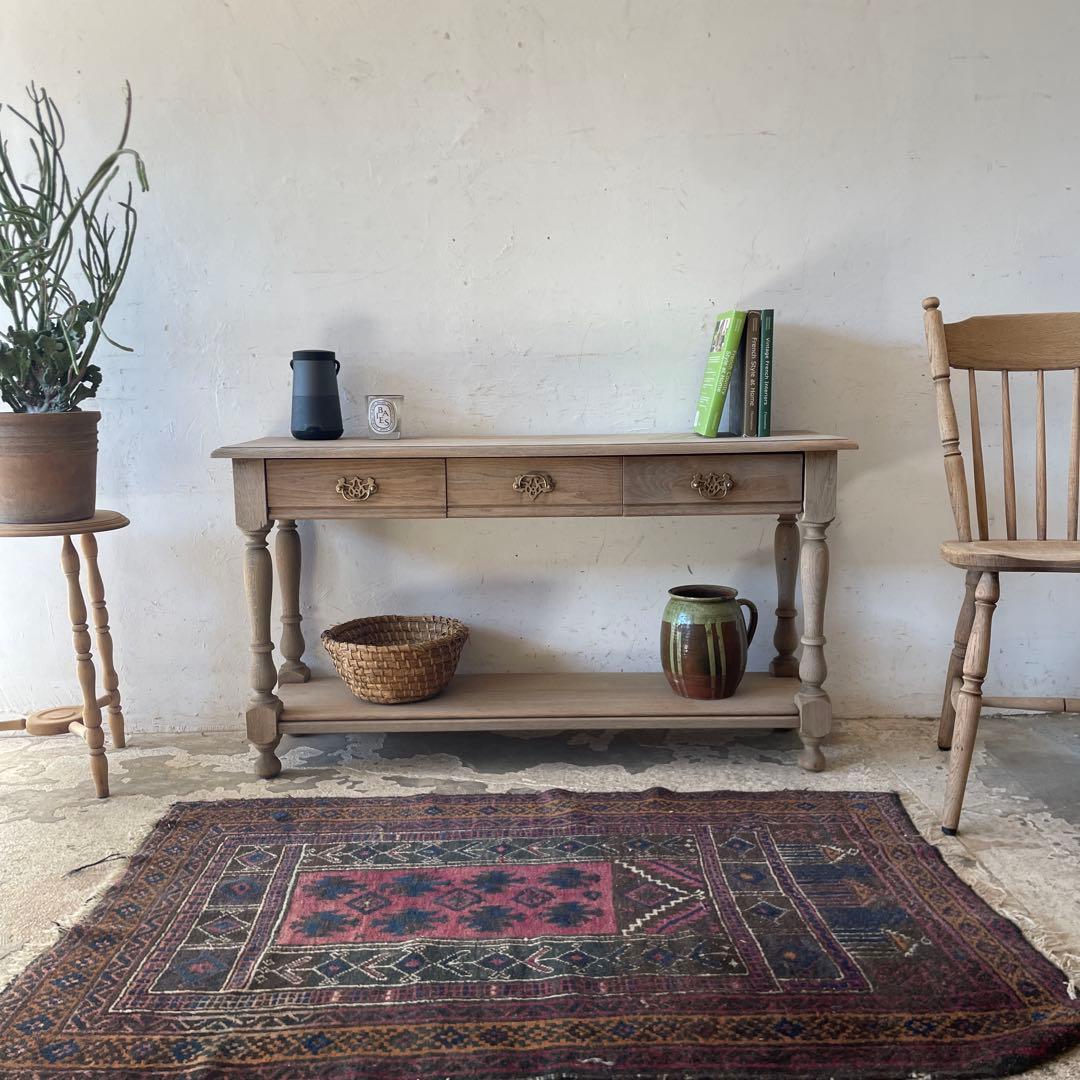 ビンテージ　ドロワー カウンター　テレビ台 キッチンテーブル　剥離