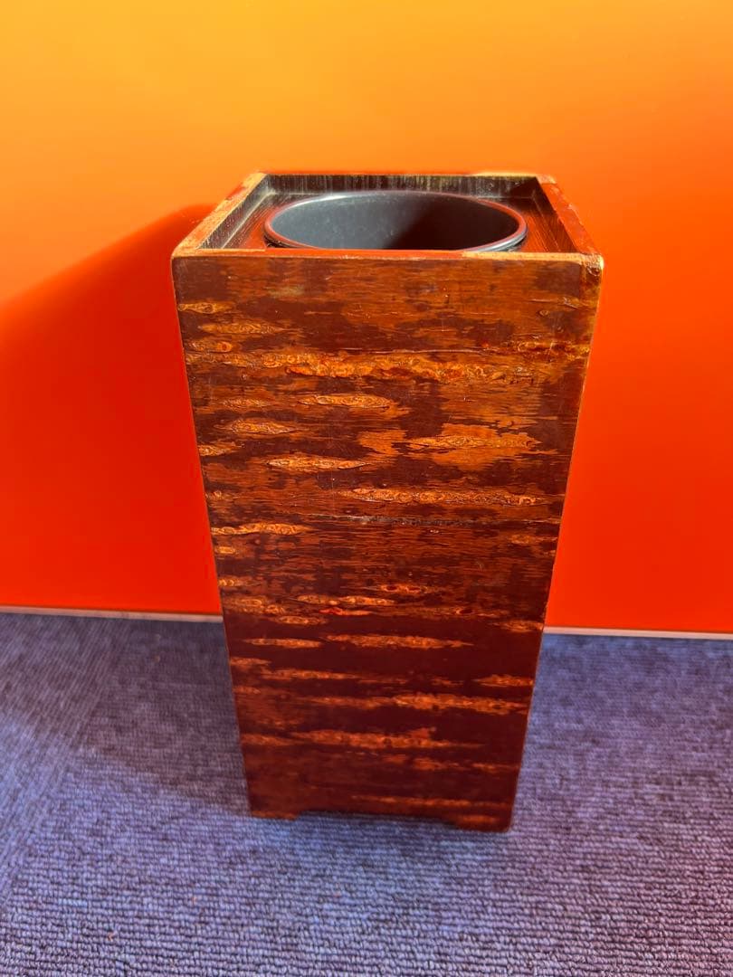 1237 桜皮細工　花瓶　伝統工芸品