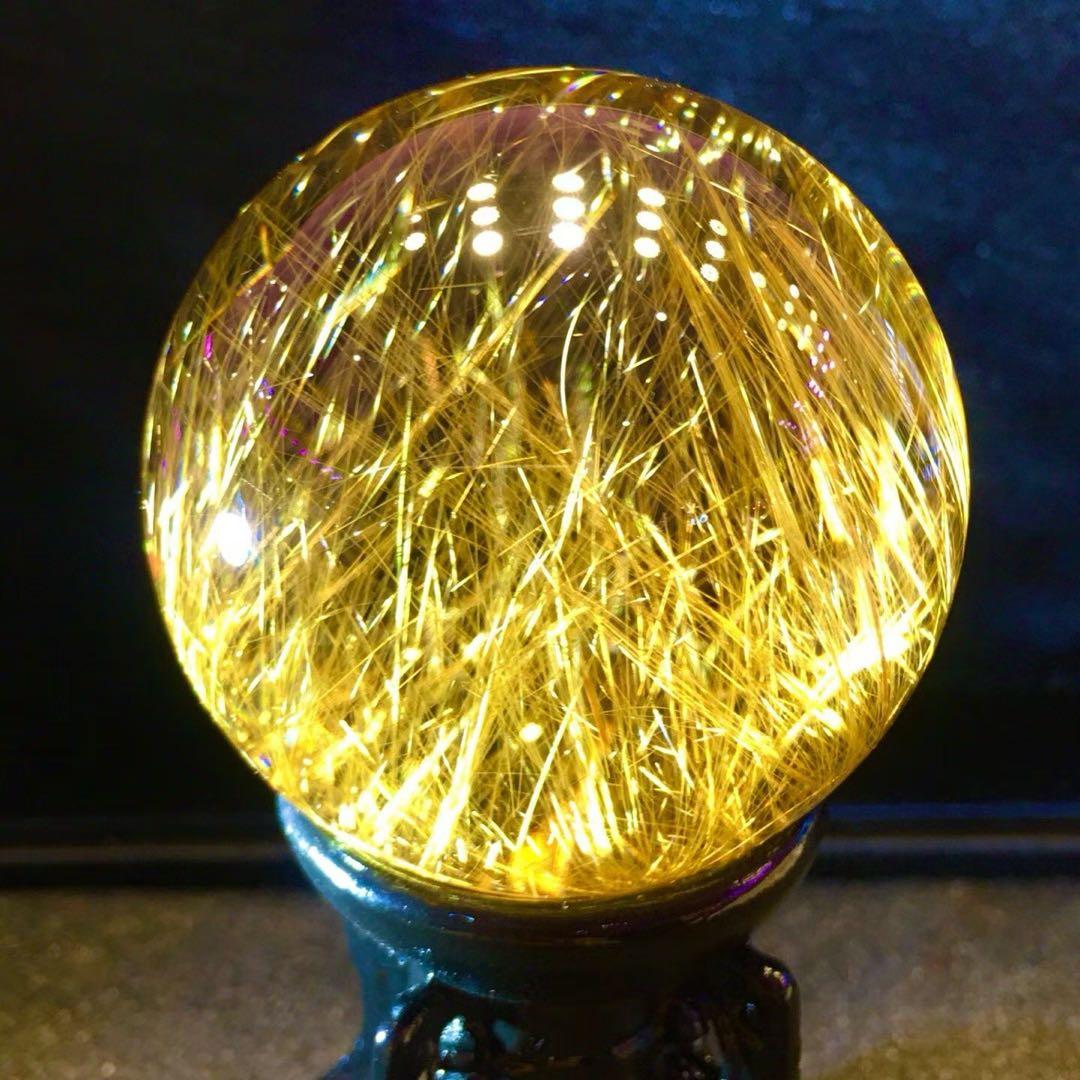 ⭐︎【極上品】タイチンクオーツ 置物 49.6mm 170.2g