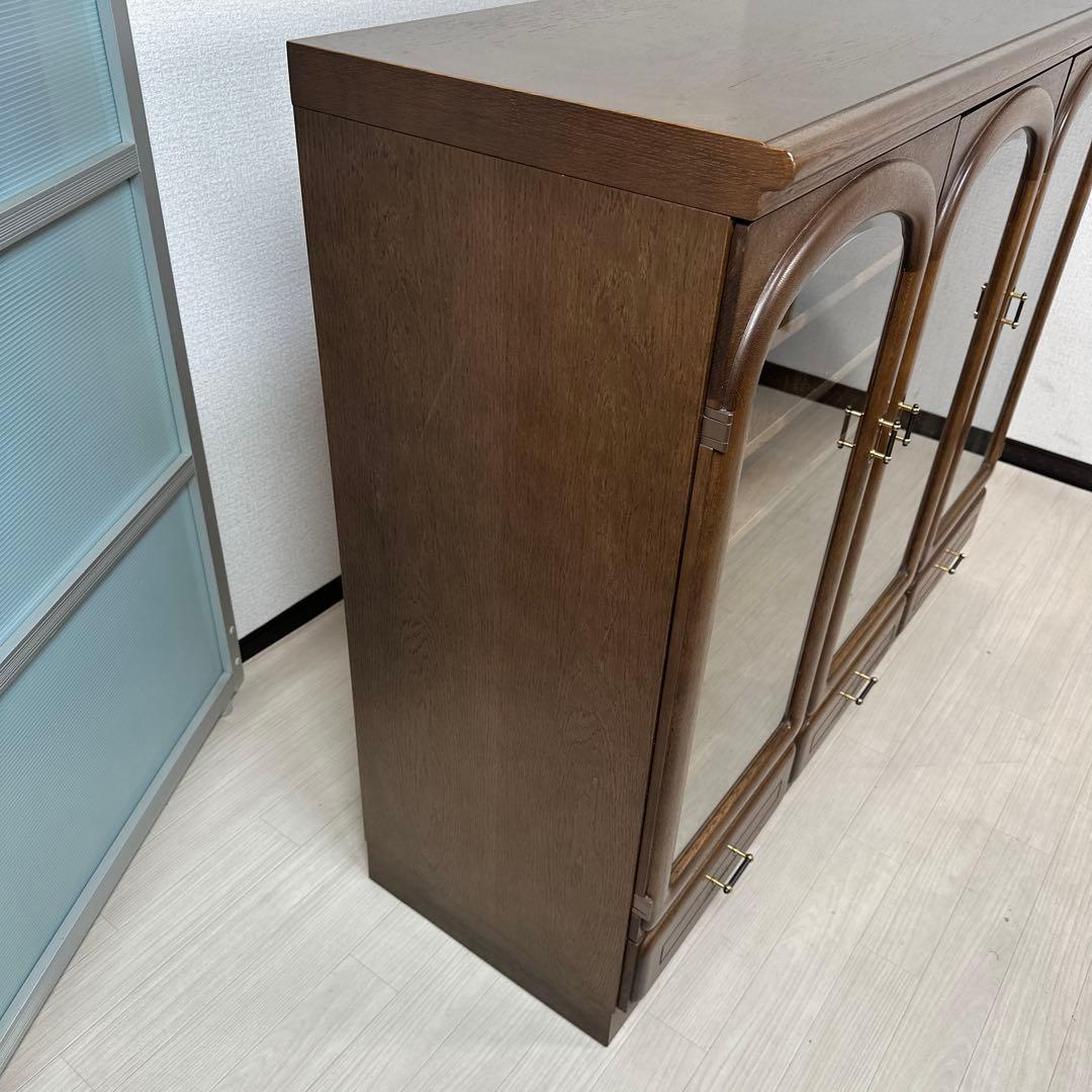 カリモク サイドボード リビングボード ガラス キャビネット i1※