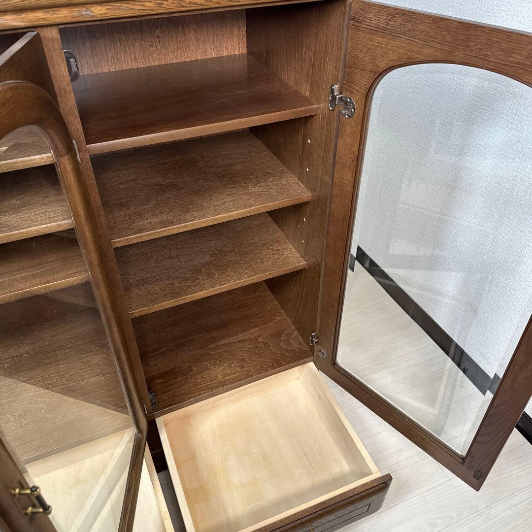 カリモク サイドボード リビングボード ガラス キャビネット i1※