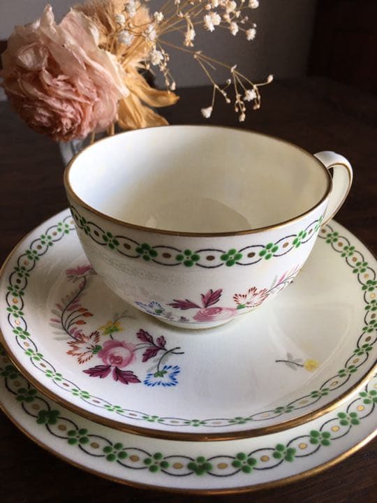 アンティーク　ミントン　トリオセット