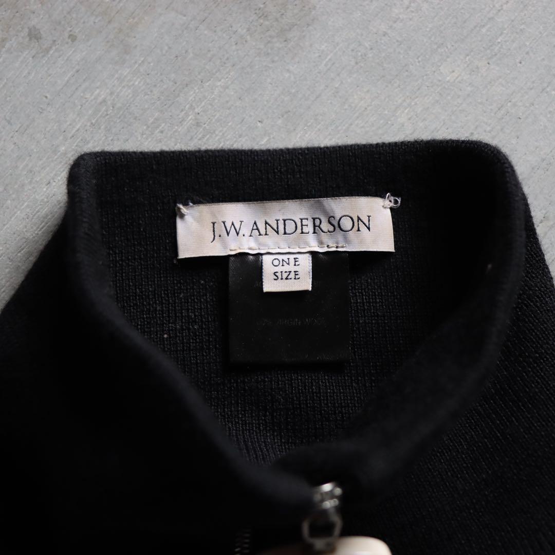 JW Anderson archive ジップネックウォーマー 白黒 秋冬
