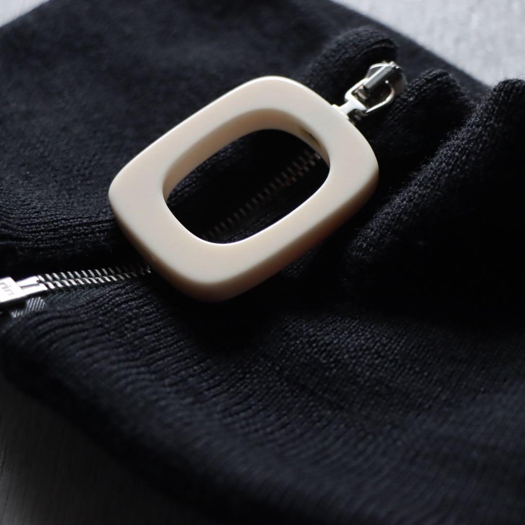 JW Anderson archive ジップネックウォーマー 白黒 秋冬