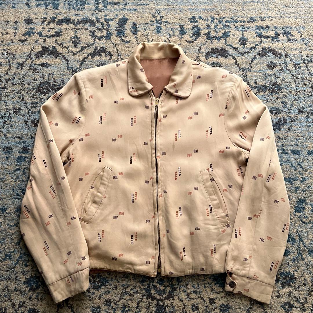 50s アトミック レーヨン ギャバジン ジャケット ギャバジャン ブルゾン