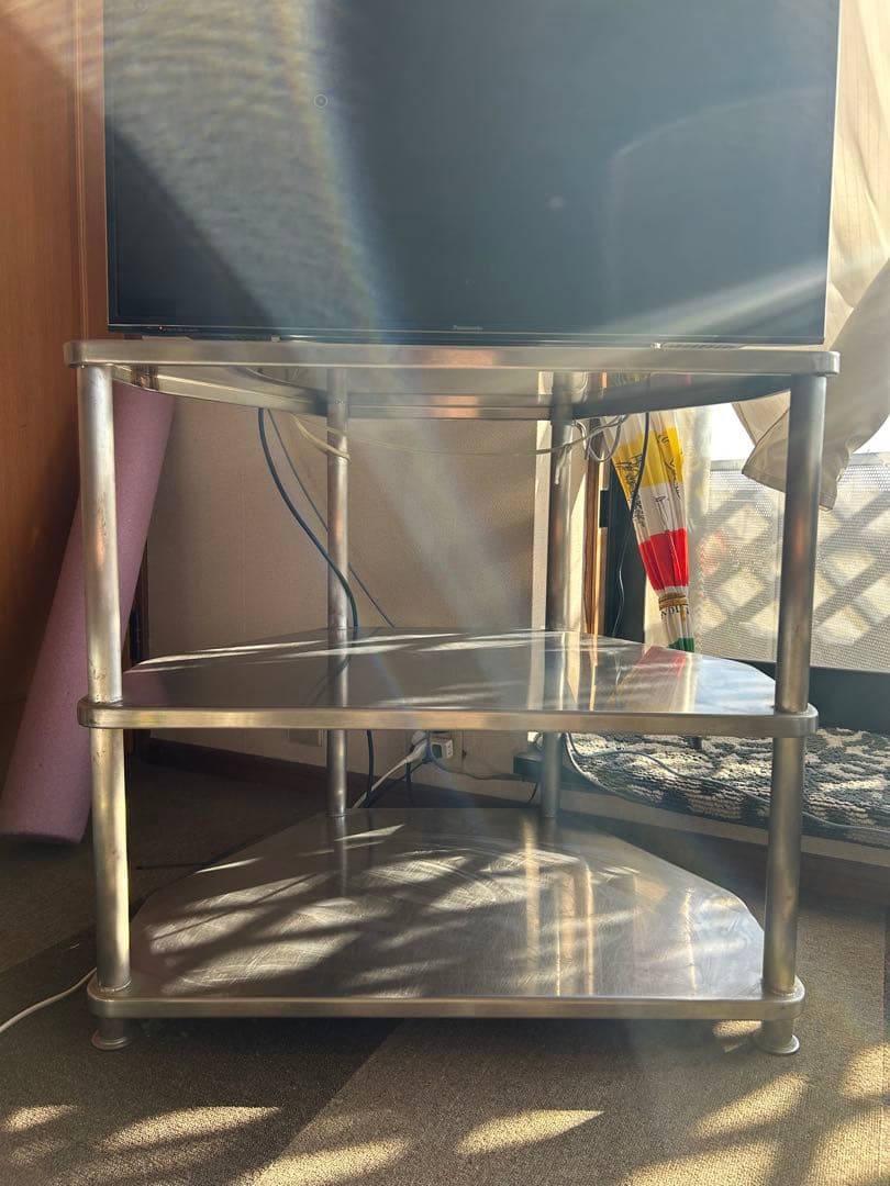 特注 ステンレス テレビ台 TVボード 非売品 工場製作 業務用 3段