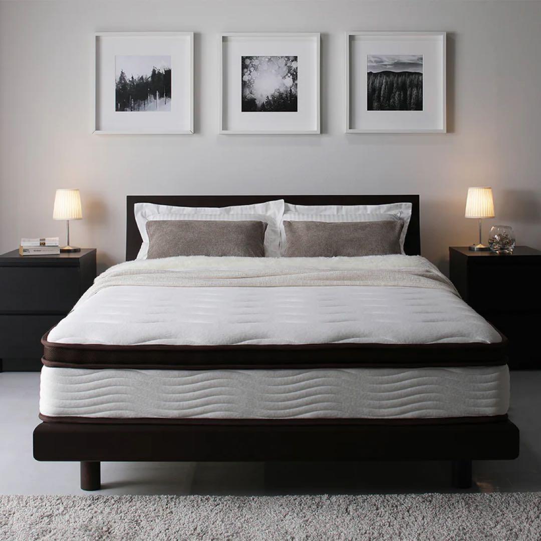 【美品・送料込み】RASIK 2層ポケットコイルマットレス ダブル ハイグレード