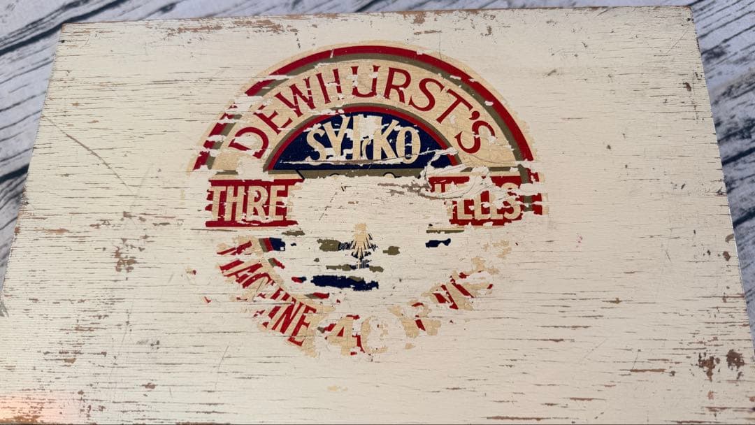 海外アンティーク DEWHURST’S SYLKO 木製3段引き出し仕切り収納