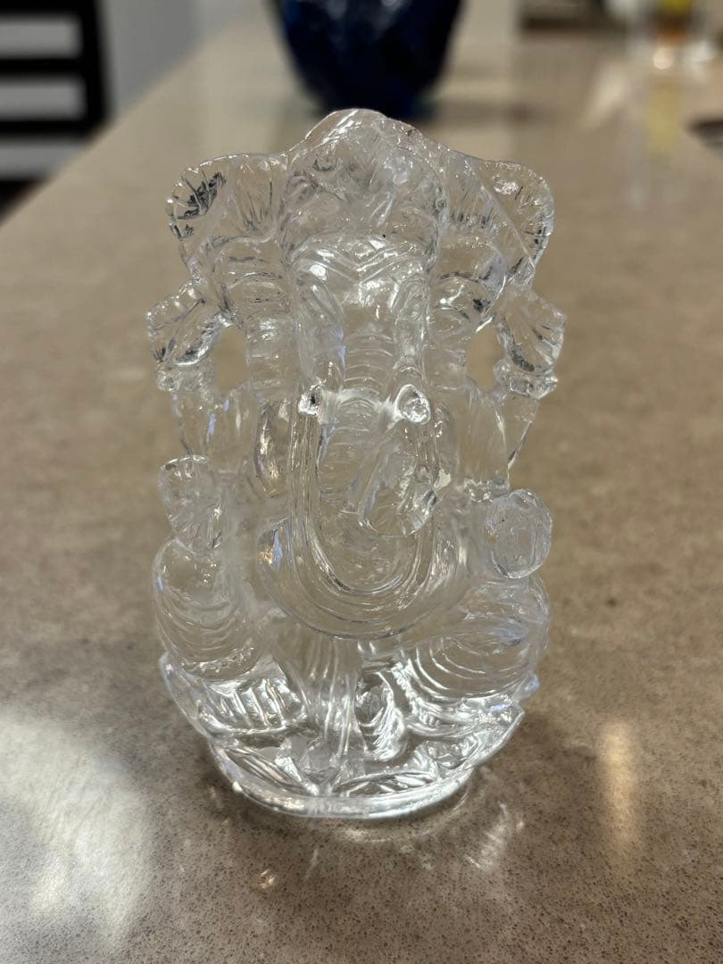 【高品質】　ヒマラヤ水晶　ガネーシャ