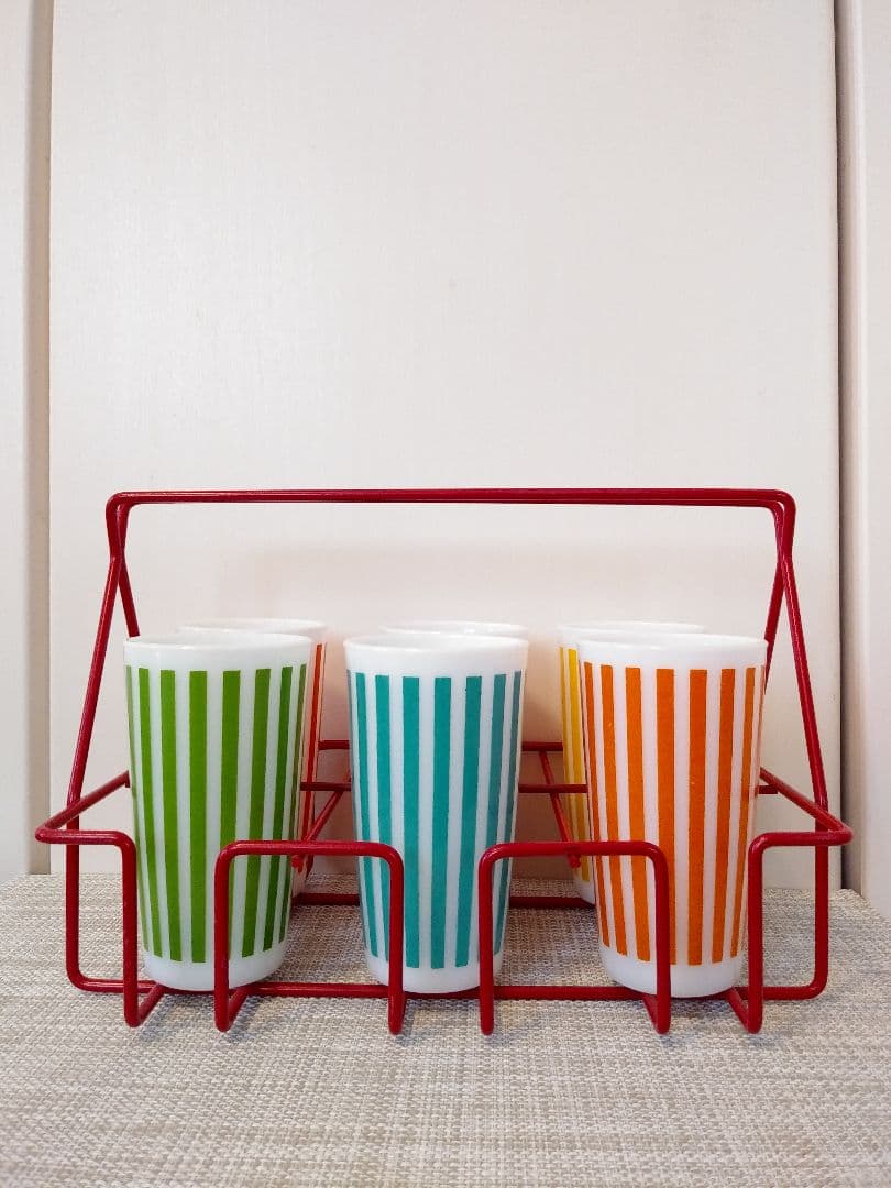 最終価格！ グラスキャディー　ワイヤーラック　赤色