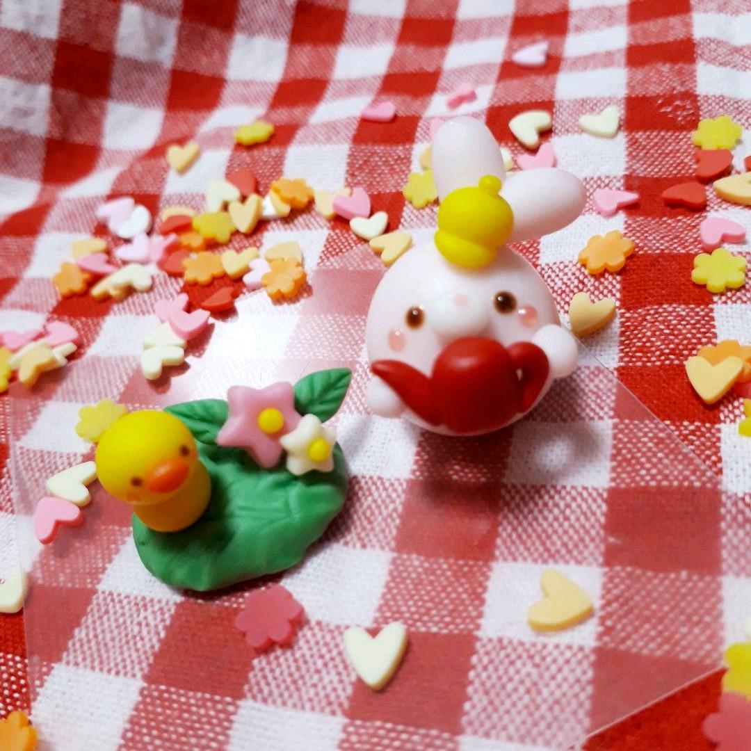 うさぎさん♡お花にお水をあげましょう♪