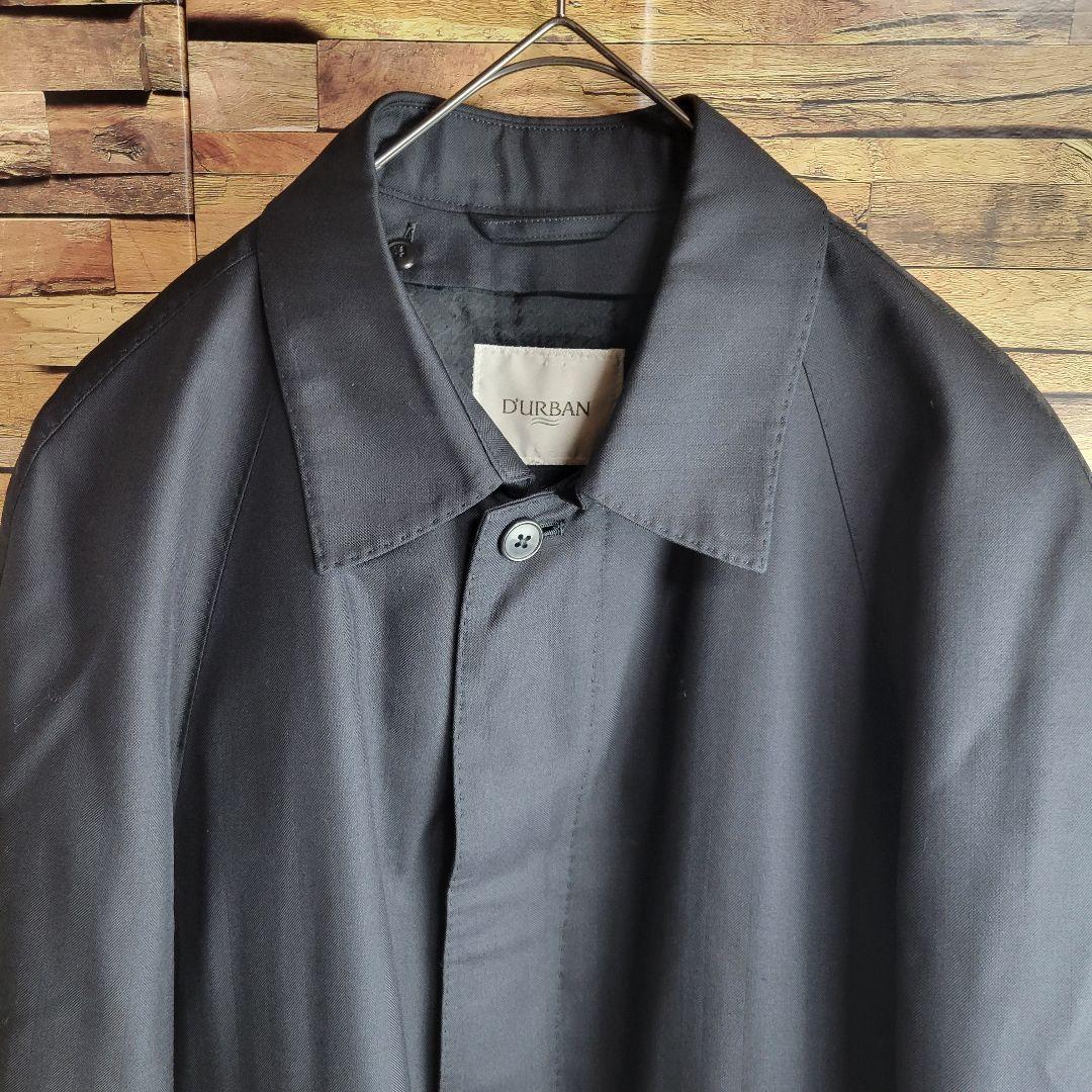 【極美品】ダーバンD'URBAN シルクライナーストライプ バルマカーンコート