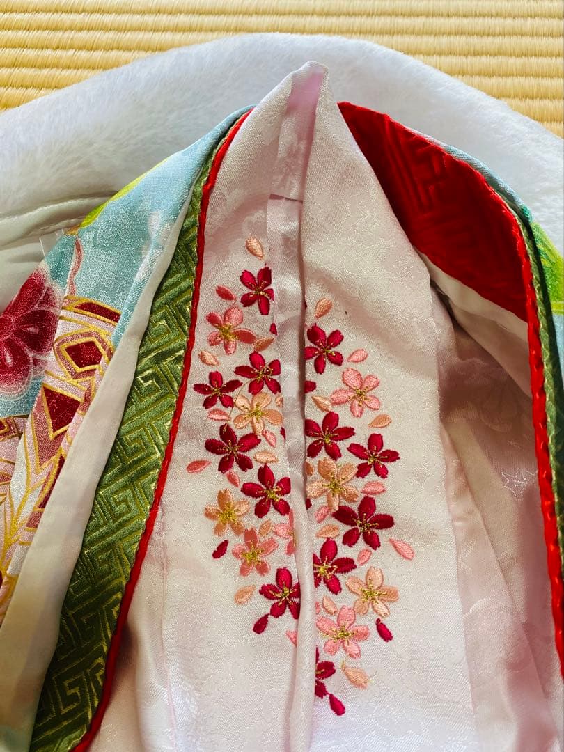 七五三　3歳　女の子セット　水色　手毬模様　 8点セット　美品　お雛様　祝い事