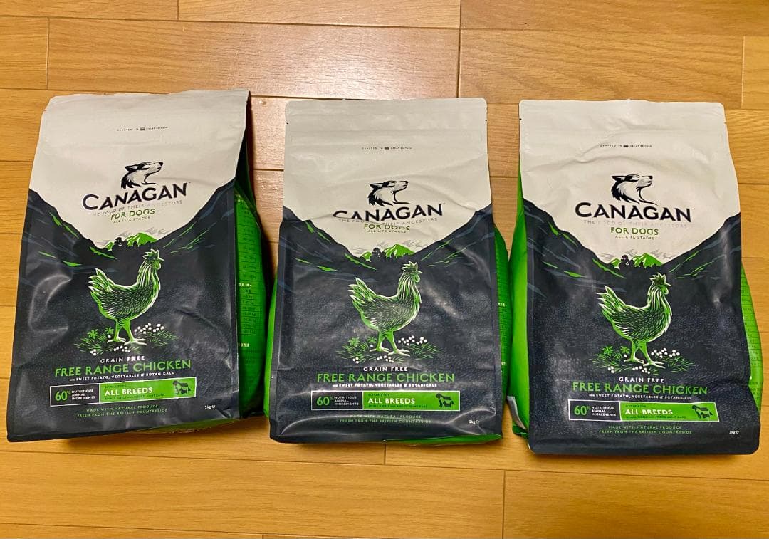 【新品・未開封】カナガン ドッグフード チキン 2kg×3袋