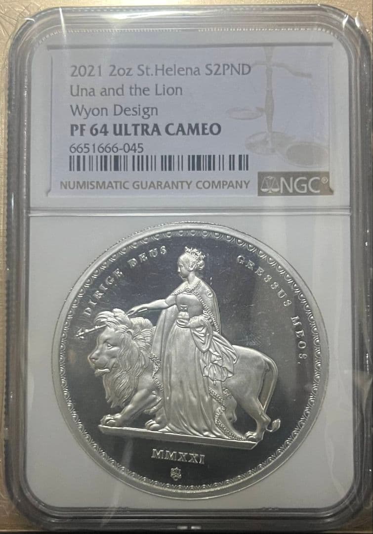 2021年 2ポンド 銀貨 ウナとライオン