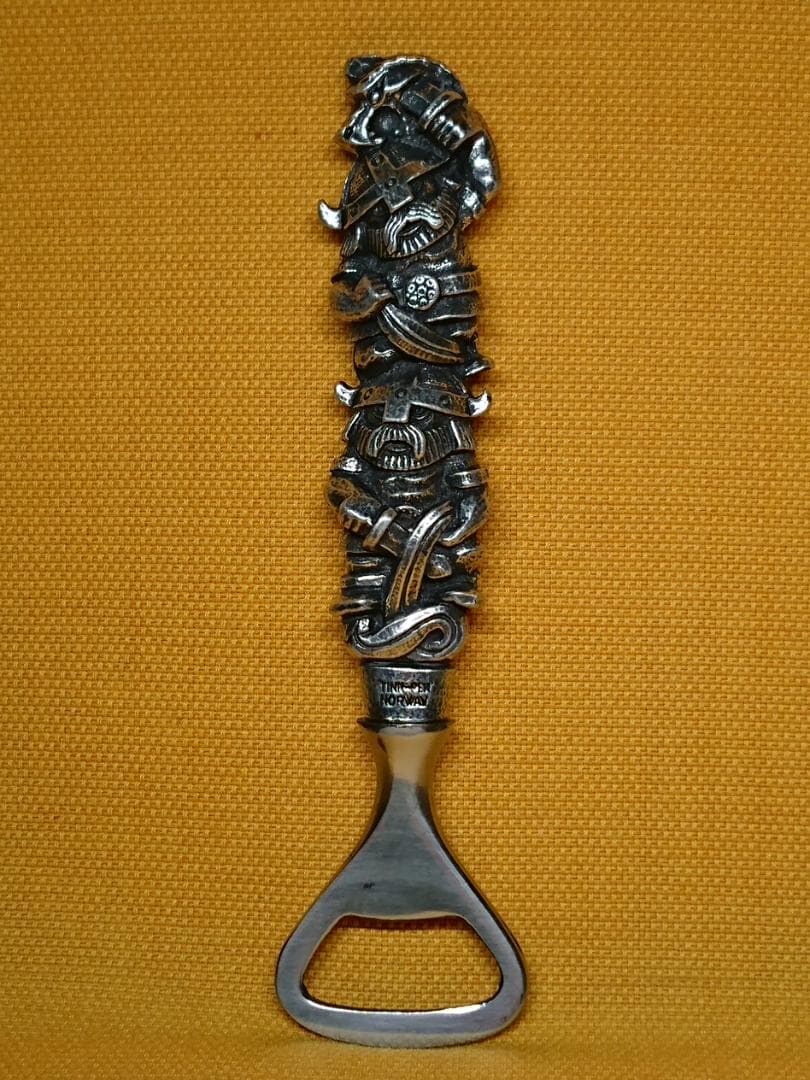 【美品】バイキング　金属　栓抜き　北欧　置物　工芸品　美術品　A2538