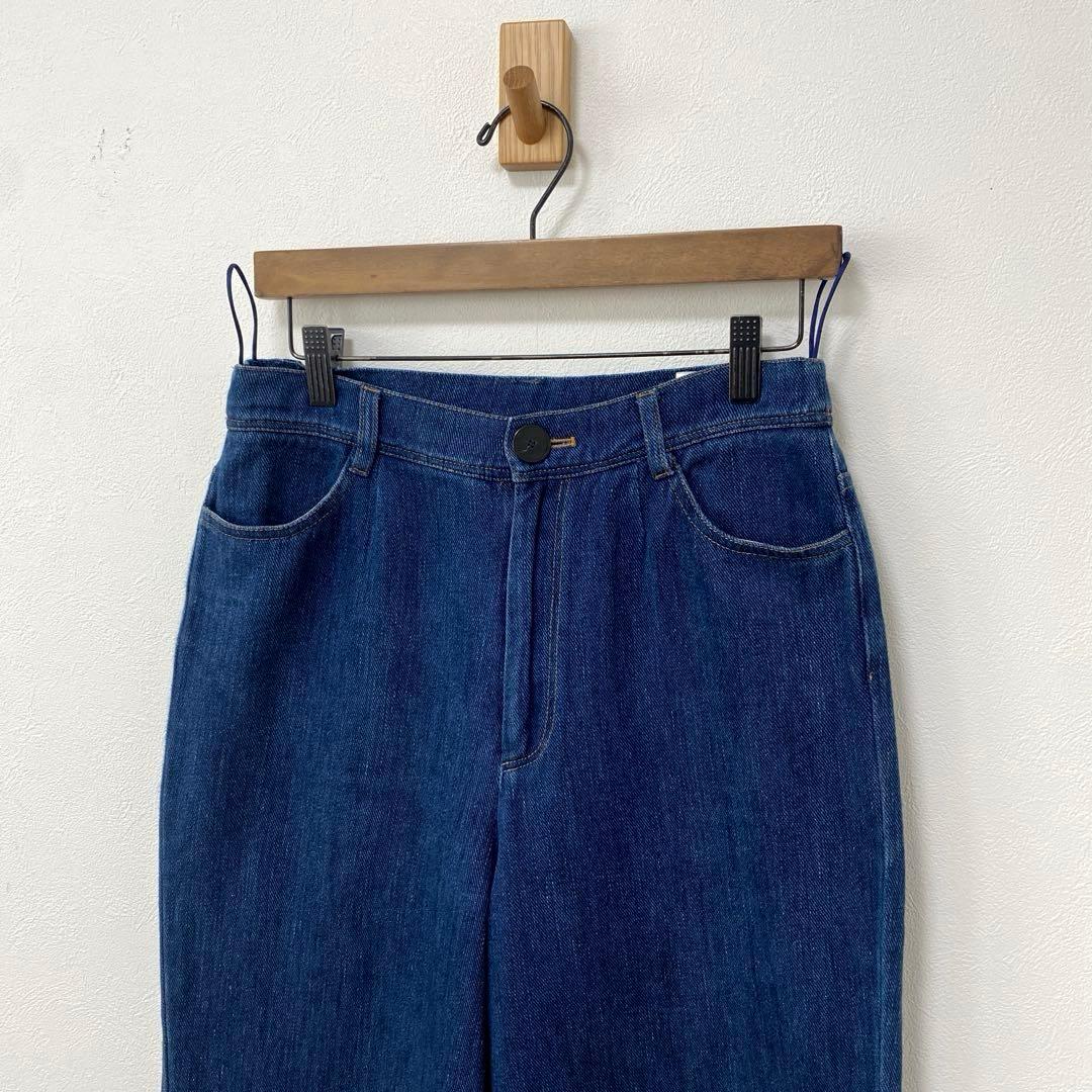 forte forte indigo unique テーパードデニムパンツ