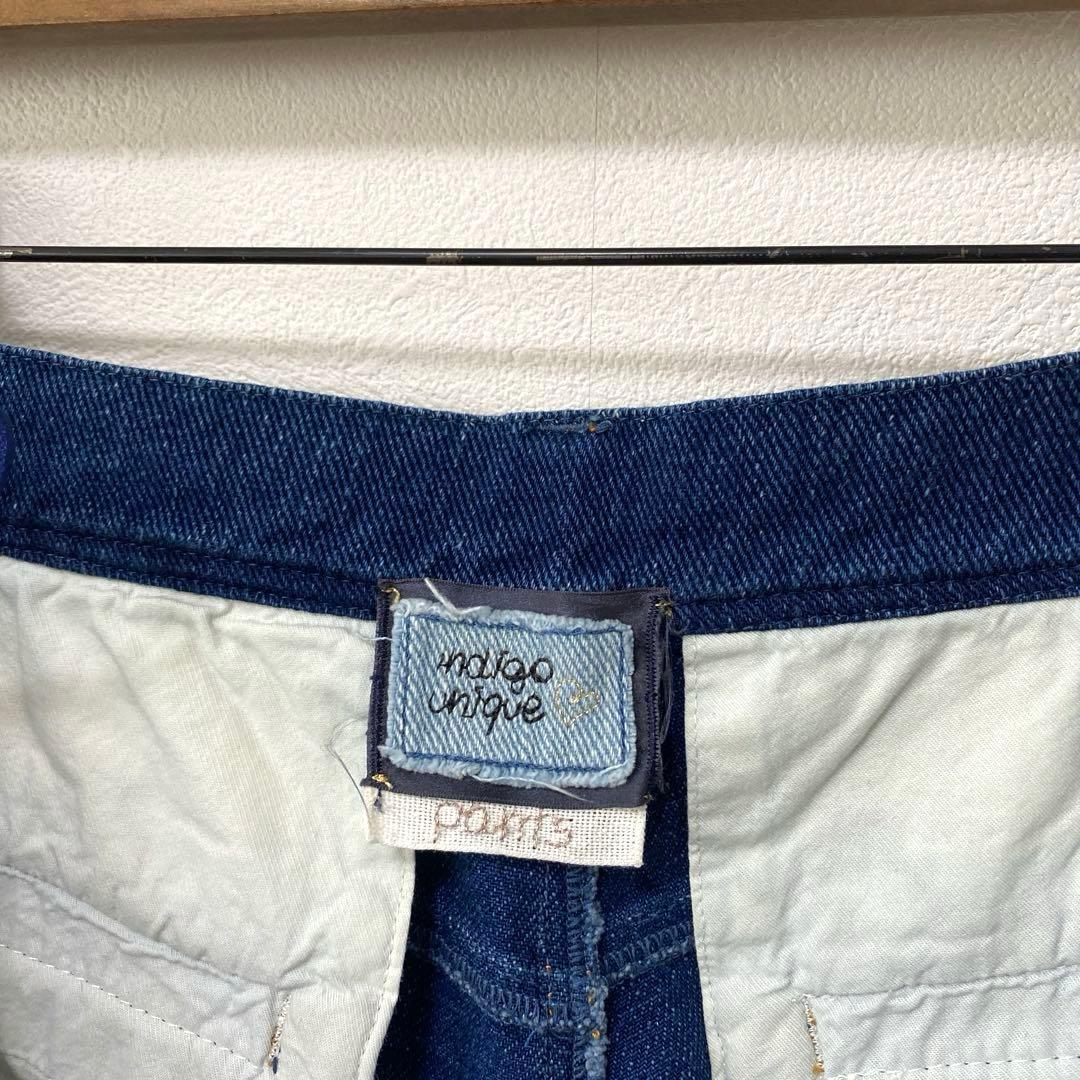 forte forte indigo unique テーパードデニムパンツ