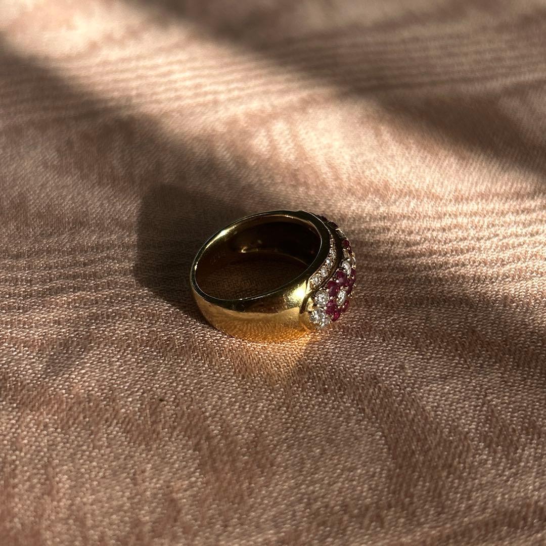 ジュエリーダイヤ&ルビー　18K